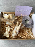 Amethyst Goddess Candle Holder Deluxe Box | Crystal Karma by Trina