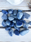 Blue Aventurine Quartz Tumbles - Small | Crystal Karma by Trina