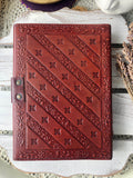 Book Of Shadows Leather Journal - Pentacle