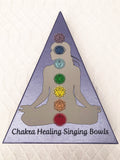Chakra Brass Singing Bowl Set of 7 - 7.5cm | Crystal Karma by Trina