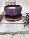 Purple Crown Chakra Brass Singing Bowl - Crystal Karma by Trina