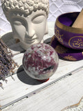 Pink Tourmaline Sphere #1 | Crystal Karma by Trina