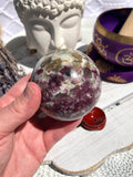 Pink Tourmaline Sphere #1 | Crystal Karma by Trina