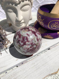 Pink Tourmaline Sphere #1 | Crystal Karma by Trina