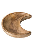 Crescent Moon Wooden Bowl - 30cm - Crystal Karma by Trina