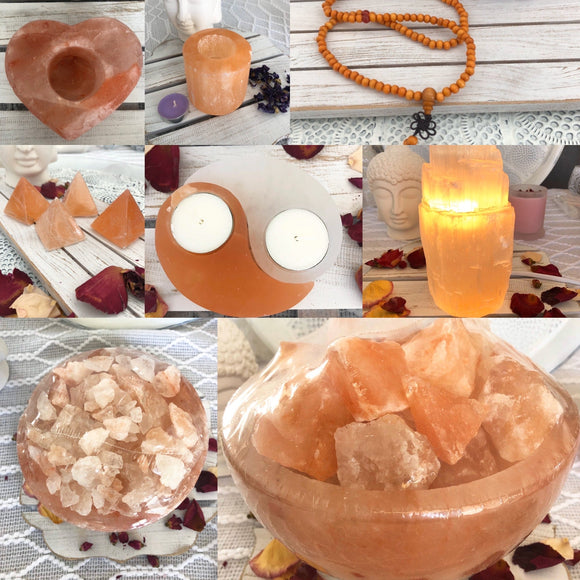 Himalayan Salt Lamps, Candle Holders & Fire Bowls 