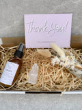 Selenite Floral Smudge Uplift Box