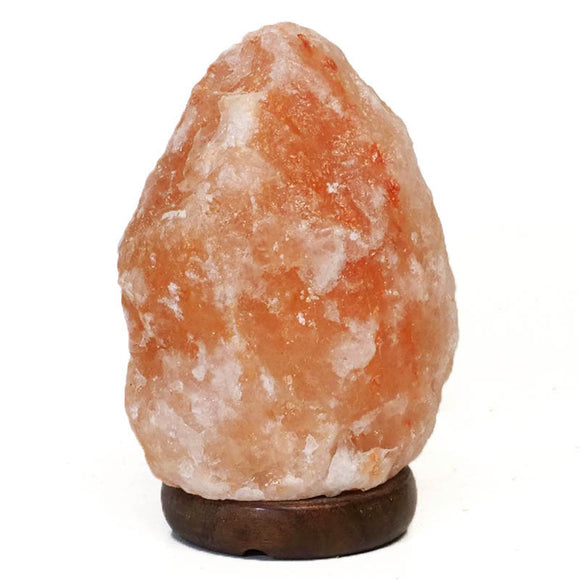 Himalayan Salt Lamp Timber base 2-3kg - Crystal Karma By Trina