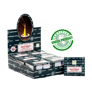 Satya Backflow Incense Cones - Palo Santo | Crystal Karma by Trina