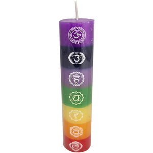 7 Chakra Candle | Crystal Karma by Trina