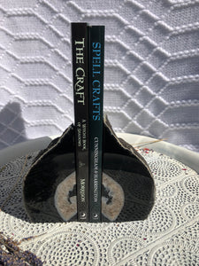 Agate Bookends - Black/Dark Brown Set of 2 | Crystal Karma by Trina