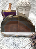 Agate Bookends - Brown/Orange Set of 2 | Crystal Karma by Trina