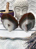 Agate Bookends - Brown/White Set of 2 #8 | Crystal Karma by Trina