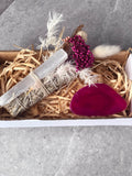 Pink Agate Floral Smudge Box | Crystal Karma by Trina