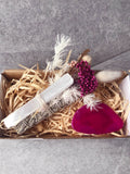 Pink Agate Floral Smudge Box | Crystal Karma by Trina