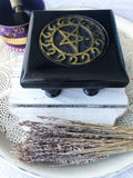Altar Table - Square - Black with Gold Pentacle #2