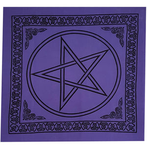 Altar Cloth Purple Pentacle 1m | Crystal Karma by Trina