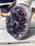 Amethyst Standing Cluster Polished Edge #55