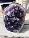 Amethyst Standing Cluster Polished Edge #55
