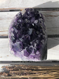 Amethyst Standing Cluster Polished Edge #55