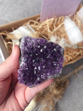 Amethyst Cluster Amethyst & Selenite Floral Bouquet Box | Crystal Karma by Trina