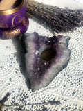 Amethyst Cluster Candle Base Rough #6   | Crystal Karma by Trina