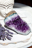 Amethyst Cluster Polished Edge | Crystal Karma by Trina