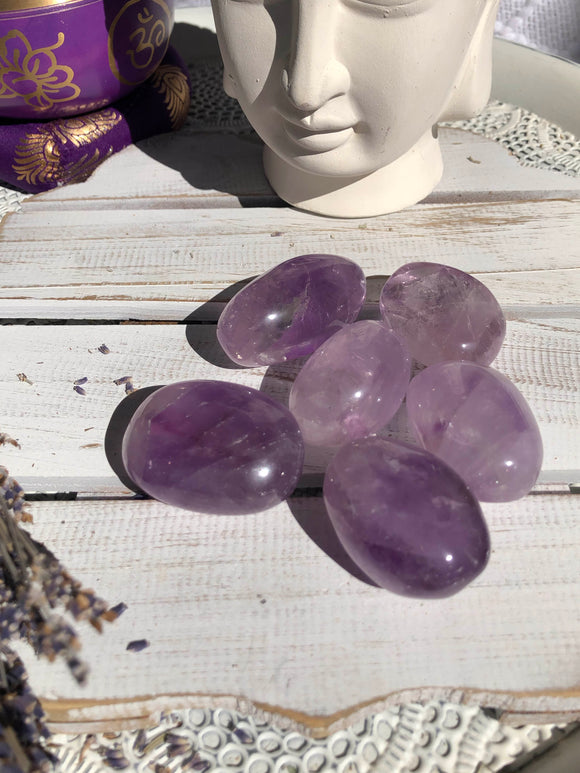 Amethyst Palm Stones  | Crystal Karma by Trina