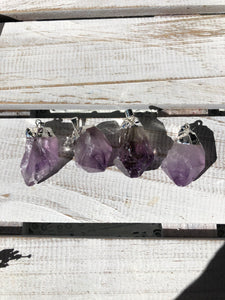 Amethyst Plated Point Pendants | Crystal Karma By Trina