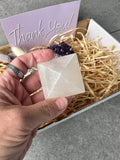 Amethyst Selenite Floral Smudge #3 | Crystal Karma by Trina 