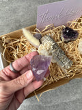 Amethyst Selenite Floral Smudge #4 | Crystal Karma by Trina