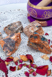 Apatite on Matrix (Feldspar) Rough Small - Crystal Karma By Trina