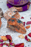 Apatite on Matrix (Feldspar) Rough Small - Crystal Karma By Trina