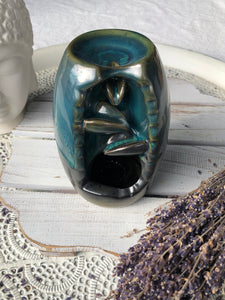 Backflow Incense Cone Burner - Ceramic Waterfall -Small | Crystal Karma by Trina