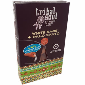 Backflow Incense Cones (Tribal Soul) - White Sage Palo Santo | Crystal Karma by Trina