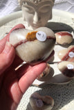 Banded Calcite Hearts | Crystal Karma by Trina