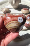 Banded Calcite Hearts | Crystal Karma by Trina