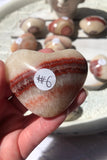 Banded Calcite Hearts | Crystal Karma by Trina