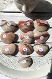 Banded Calcite Hearts | Crystal Karma by Trina