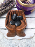 Black Agate Worry Stones | Crystal Karma by Trina