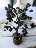 Black Tourmaline Crystal Gemstone Tree Brown Trunk Medium | Crystal Karma by Trina