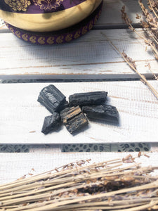 Black Tourmaline Rough X-Small Bag | Crystal Karma by Trina