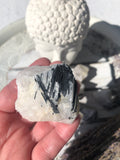 Black Tourmaline in Quartz - Medium | Crystal Karma by Trina