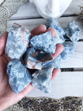 Blue Calcite Rough Medium | Crystal Karma by Trina
