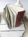 Book Of Shadows Leather Journal - Pentacle Broom