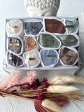 Mixed Natural Crystal Roughs Box of 12 | Crystal Karma by Trina