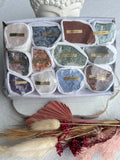 Mixed Natural Crystal Roughs Box of 12 | Crystal Karma by Trina