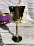 Brass Chalice Om | Crystal Karma By Trina