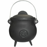 Cauldron - Cast Iron - Pentacle 20cm | Crystal Karma by Trina