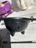 Cast Iron Cauldron Shallow Dish Pentagram Small | Crystal Karma By Trina